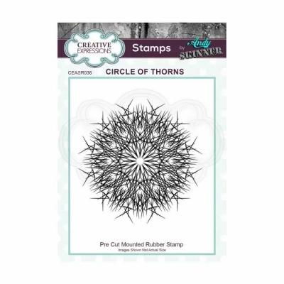 Creative Expressions Rubber Stamp - Circle Of Thorns